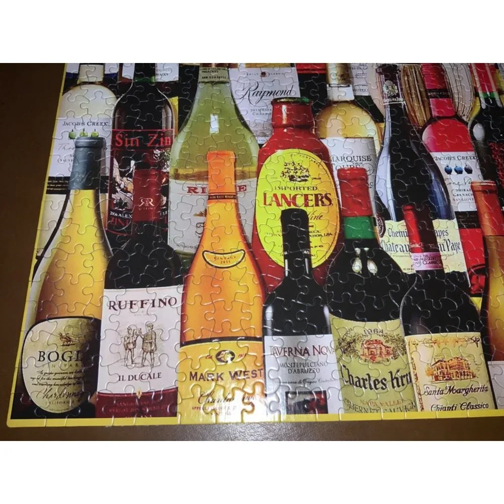 White Mountain Wine Bottle Puzzle 1000 piece